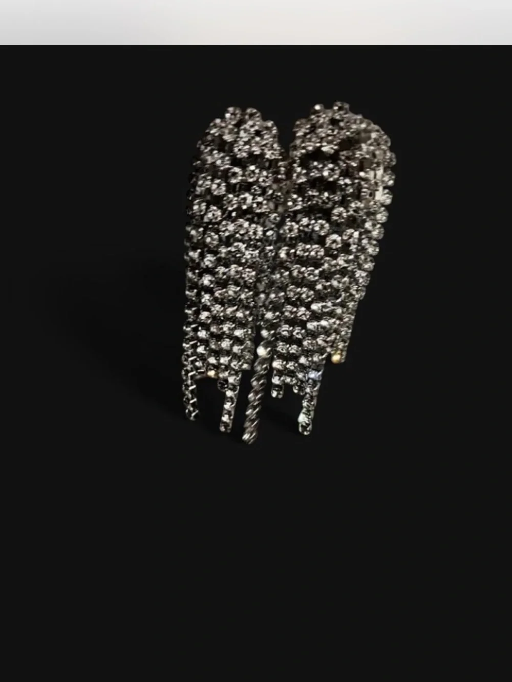 Lovisa Crystal Fringe Drop Earrings - Silver